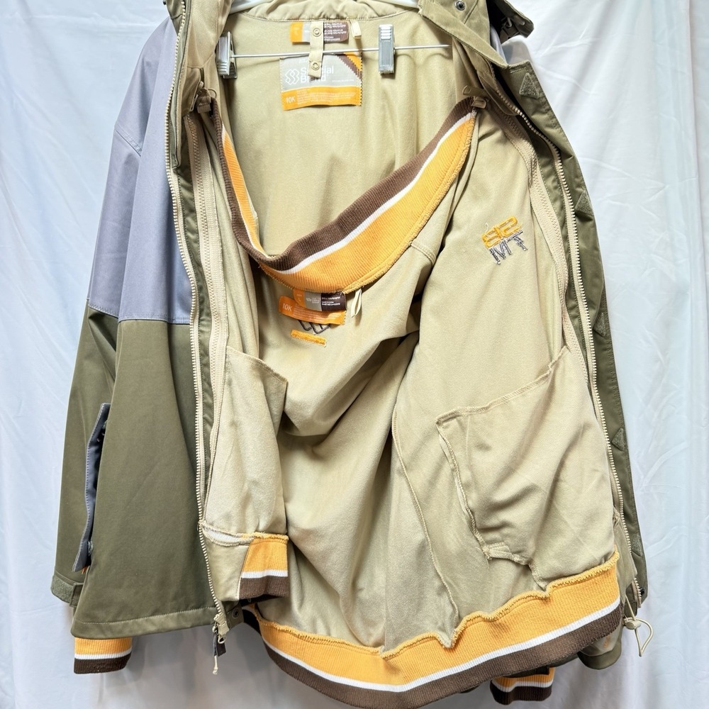 Special Blend BlendTech 10K Snowboard Jacket Men's L Olive Green Ski Snow Hooded - Picture 11 of 16